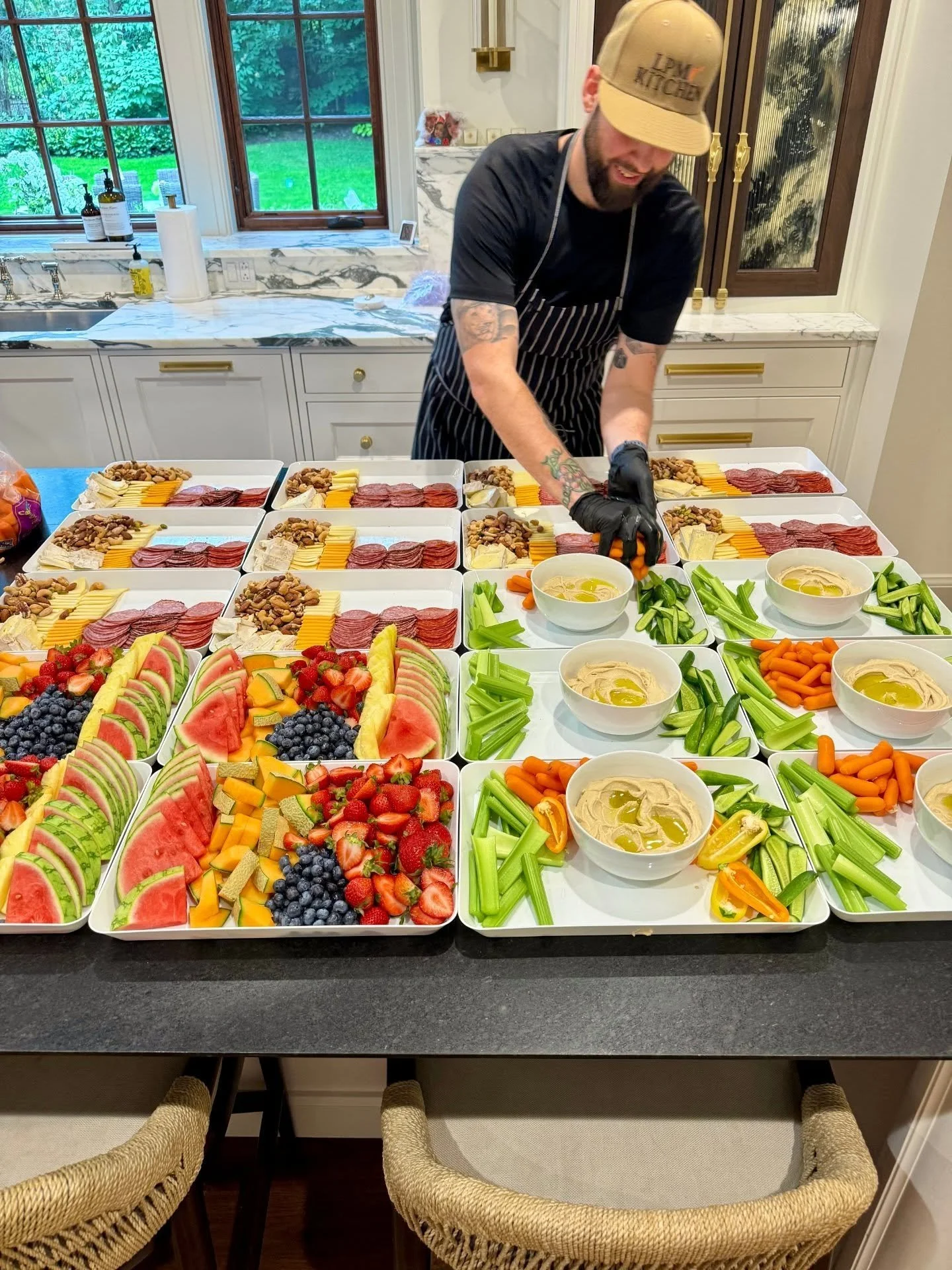 LPM Kitchen is here for all your private event needs!

Last night we made these beautiful grazing platters along with a dessert display for 80 guests.

Dessert photos coming soon.

#LPKitchen #ChicagoCatering #PrivateChef #EventCatering #GrazingTable