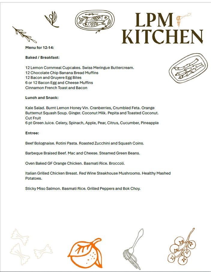 Signature Service Trial Cut-Off

Orders close Wednesdays at 12pm for Sunday delivery.
Each week, clients choose:
&bull; 2 entr&eacute;es + 4 non-entr&eacute;e items
or
&bull; 3 entr&eacute;es + 3 non-entr&eacute;e items

DM &ldquo;Sunday&rdquo; to re