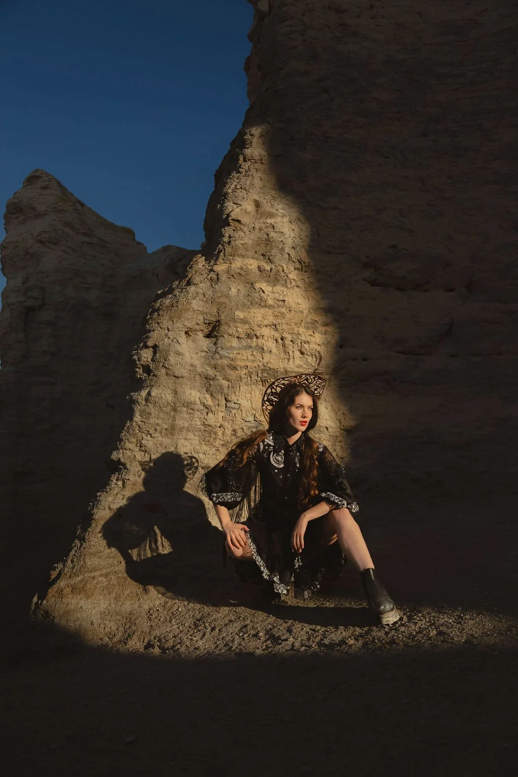Kansas city model lucia sarto fashion designer annmann designs metal hats cowboy couture missnscene kyliewshaw
