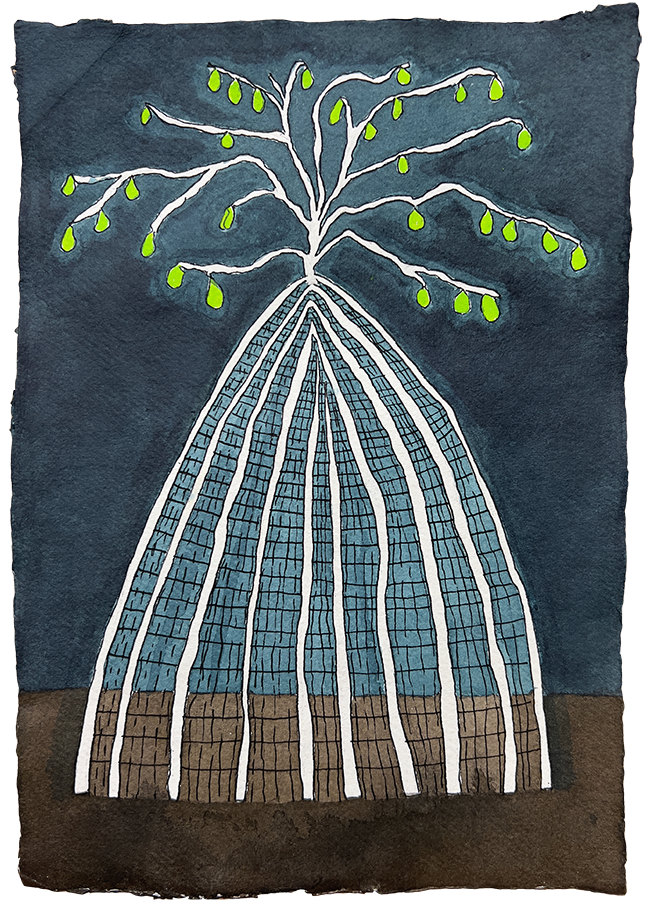 Lime Tree - 12" x 8.5"