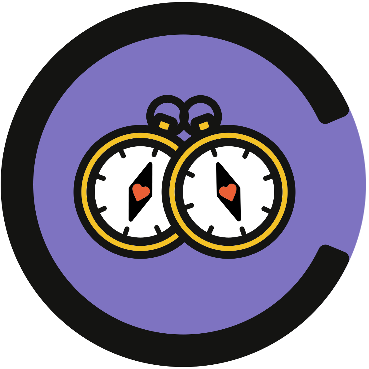 Two compasses