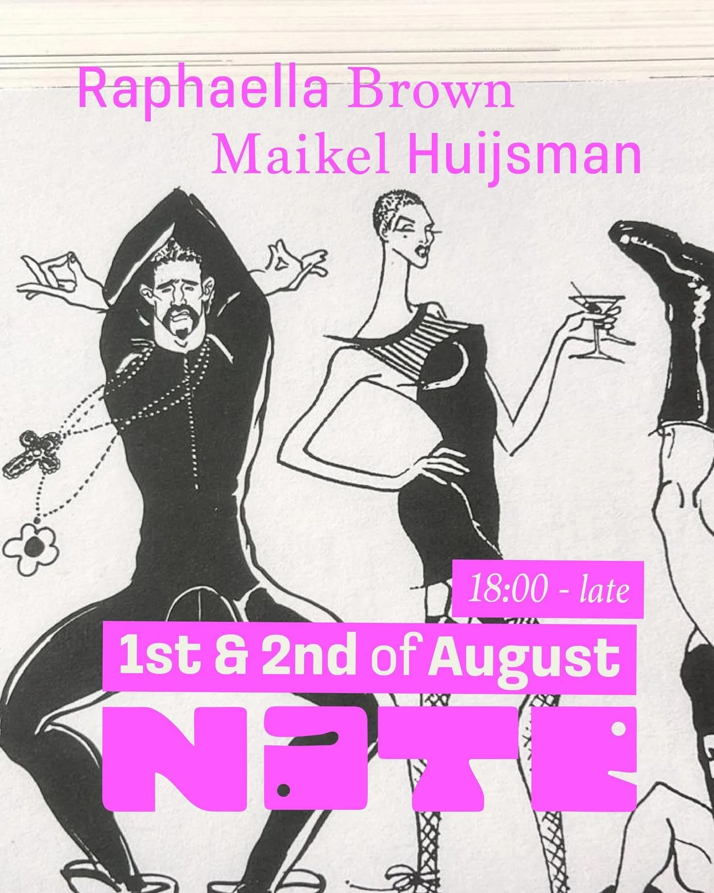 🌈 Pride Weekend at Nate &ndash; 1st &amp; 2nd August
From 18:00 till late &mdash; we&rsquo;re bringing the energy, the music, and the love 🧡 

🔥With DJ sets by @maikelhuijsman &amp;  @djraphaellabrown  you can expect big beats, bold vibes, and a d