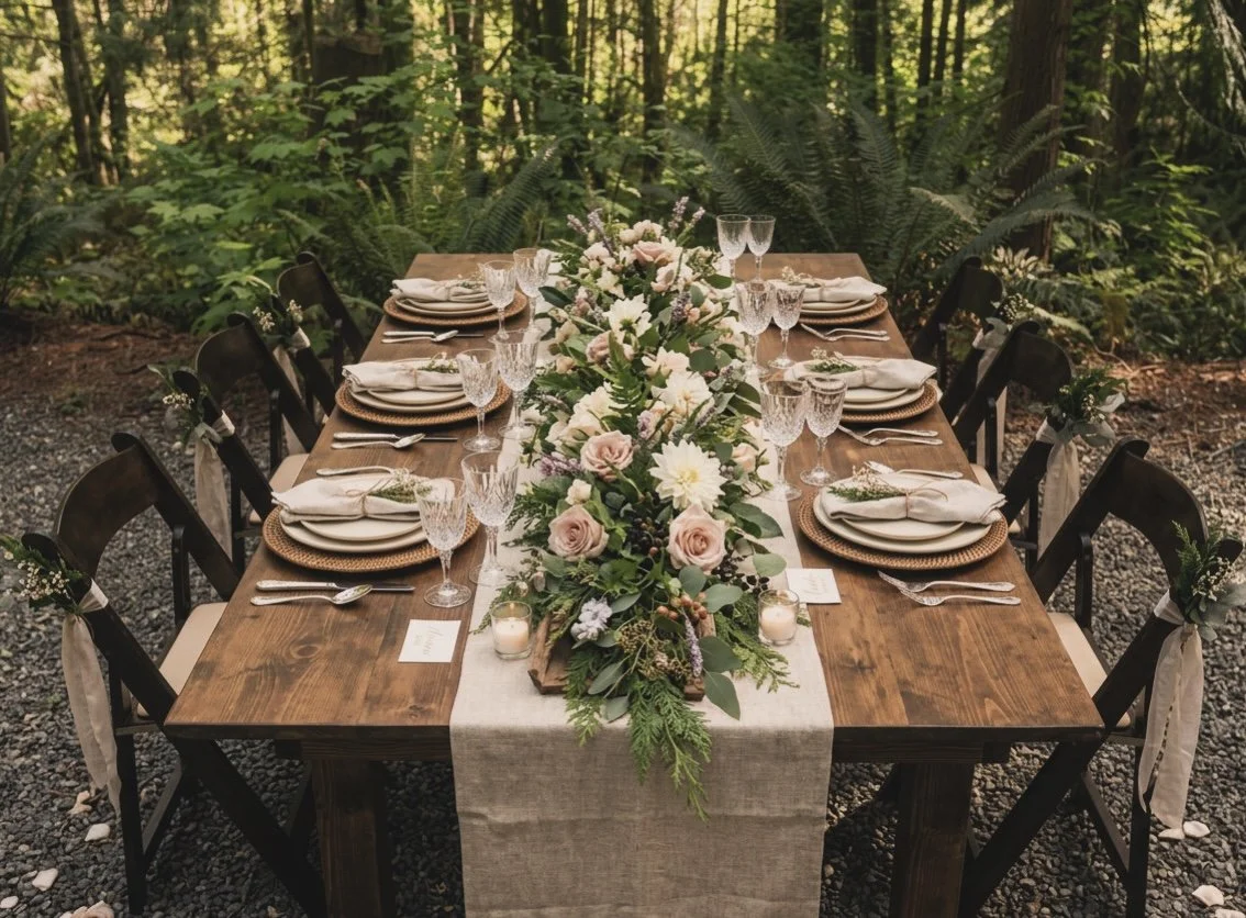 8' Solid Wood Farm Table