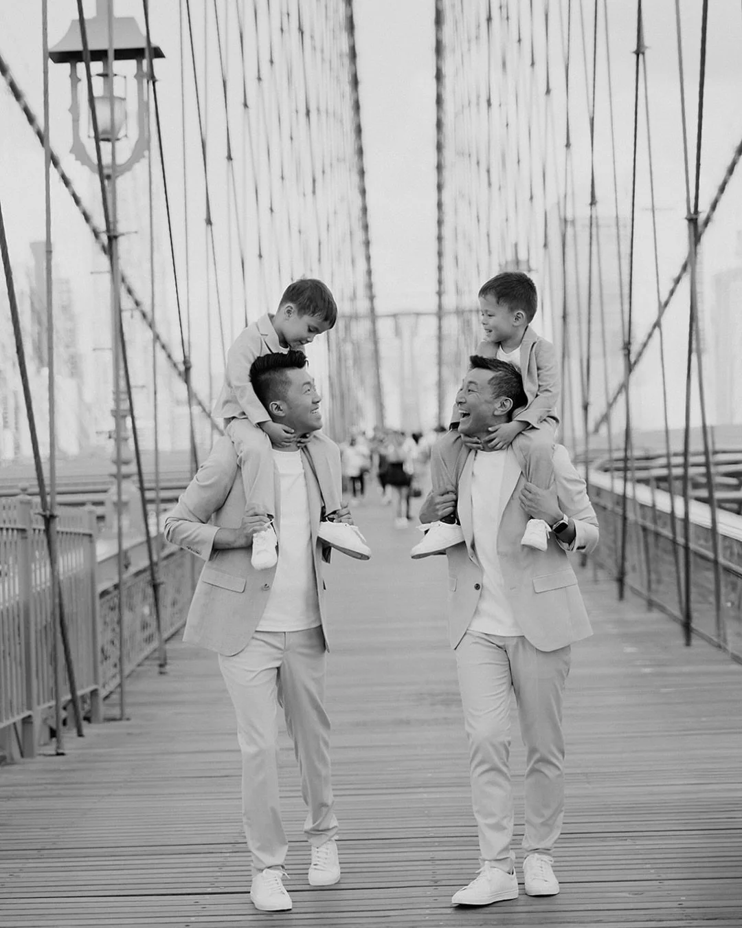 Remember that Taiwan wedding I just posted about? Yeah this is their family now 🥹 so wonderful to get to witness all of the beautiful milestones of Ramy + Hsin-I&rsquo;s love story 🤍 #nycfamilyphotography #familyphotoshootnyc