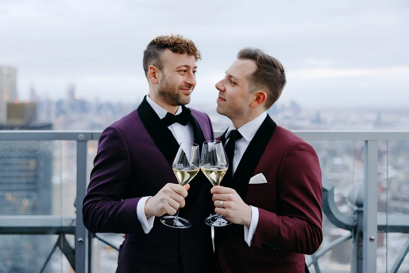 Brian & Mitchell  |  Elopement in Brooklyn City Hall & Reception at Saga Restaurant