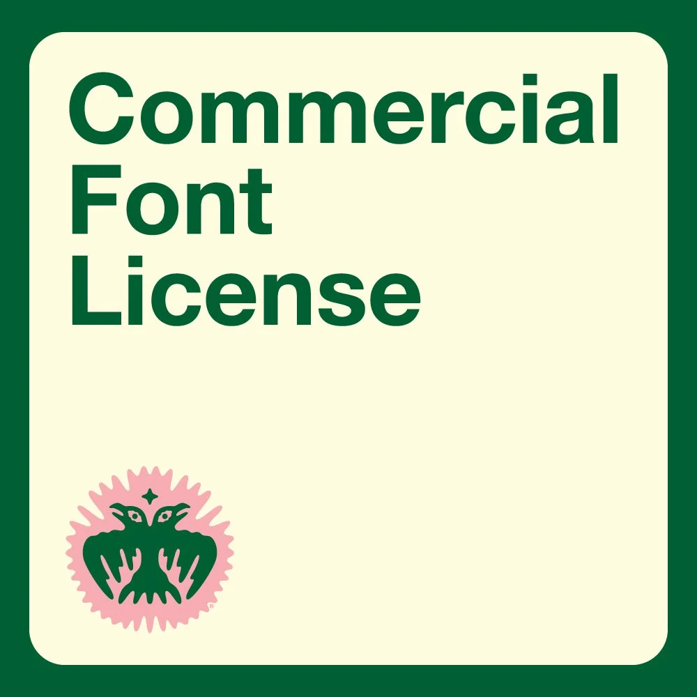 Commericial Font License