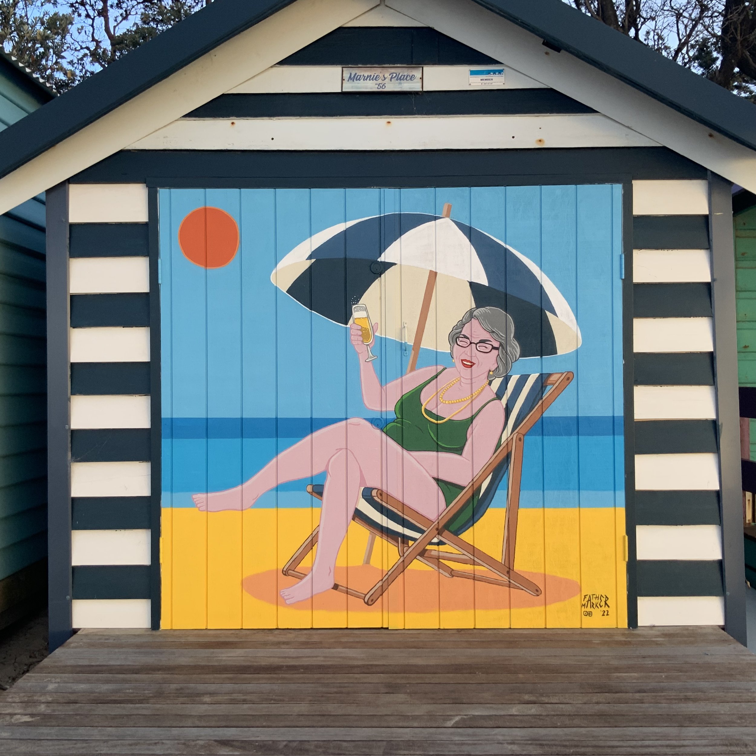 Mardie's Place Beach Box Mural