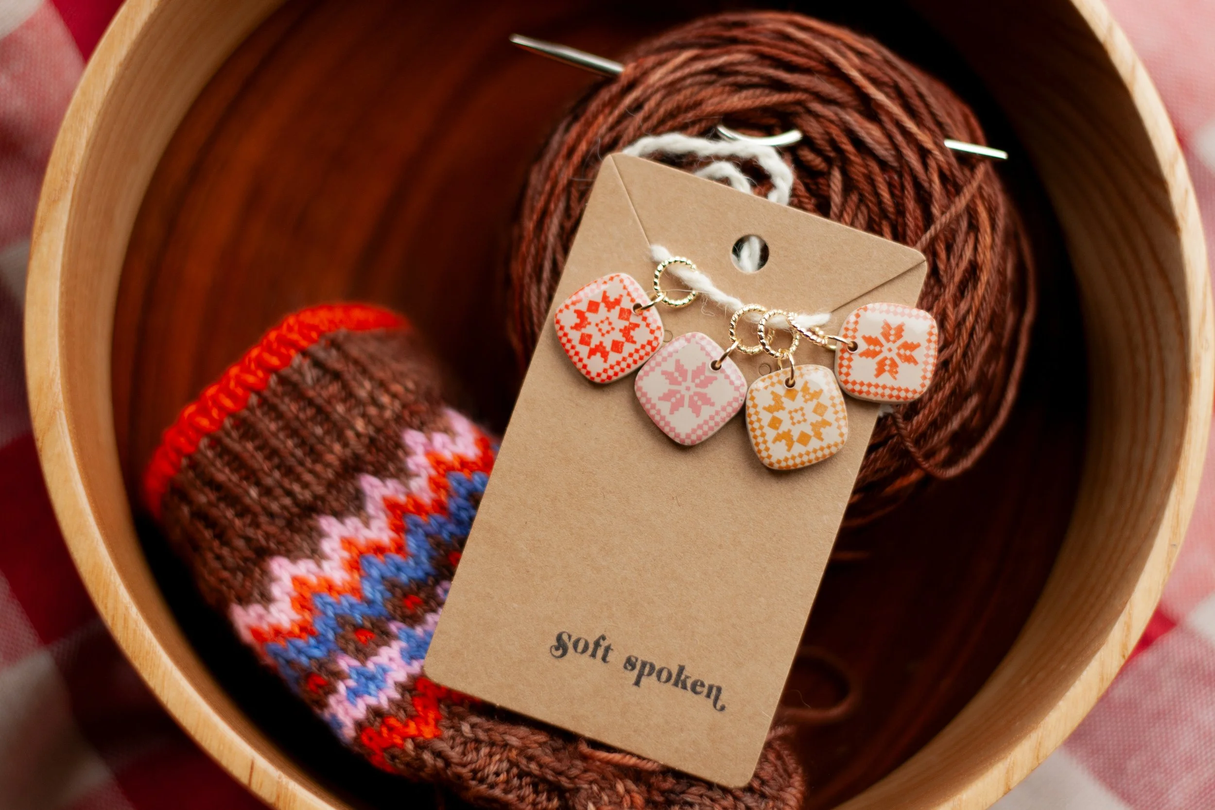 Fair Isle Stitch Marker Set