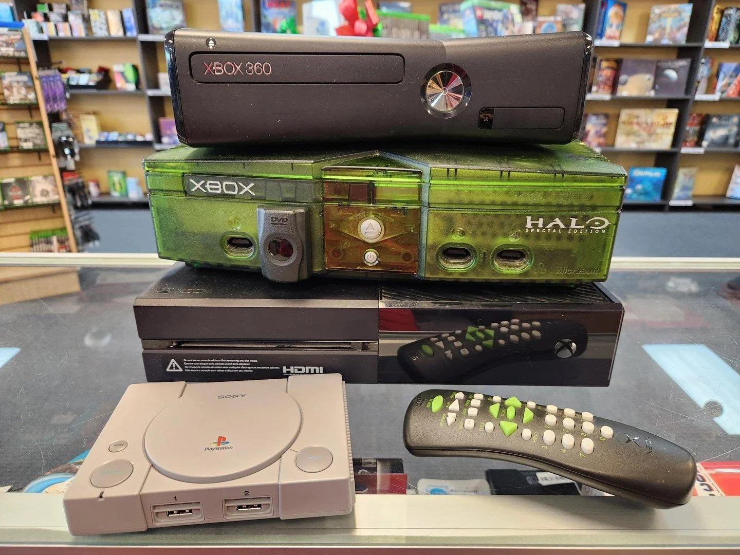 We have some more systems that are asked for frequently in stock now! Check out this beautiful Xbox Halo edition!