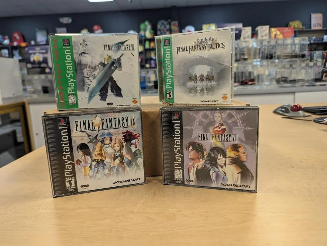 Feeling nostalgic? 

We have Final Fantasy games for the original Playstation now available!

Grab yours before they're gone 💨

#Finalfantasy  #playstation