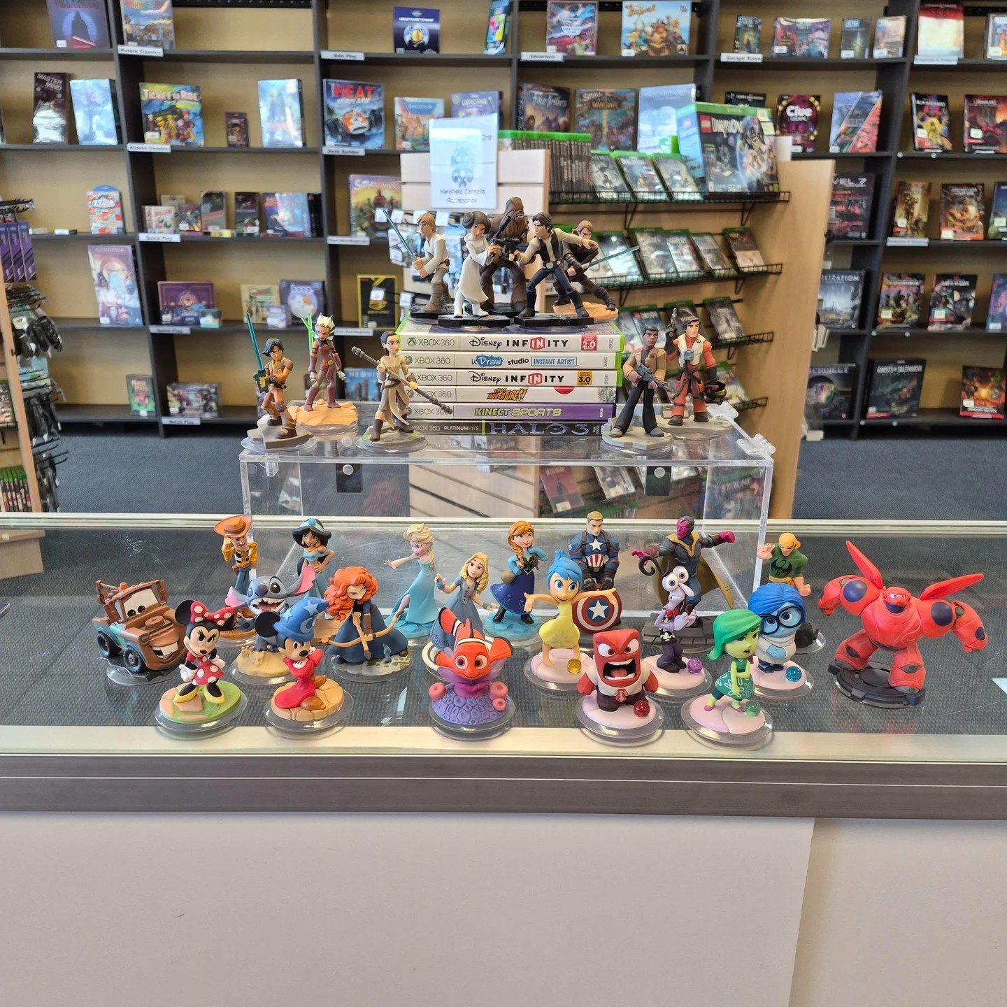 Need a new Disney Infinity character for your collection? We just got in a variety to choose from! Whether you need a new Disney Princess like Merida or Jasmine, prefer to fight with Light Sabers with Han, Luke, and Chewbacca, or want to showcase you