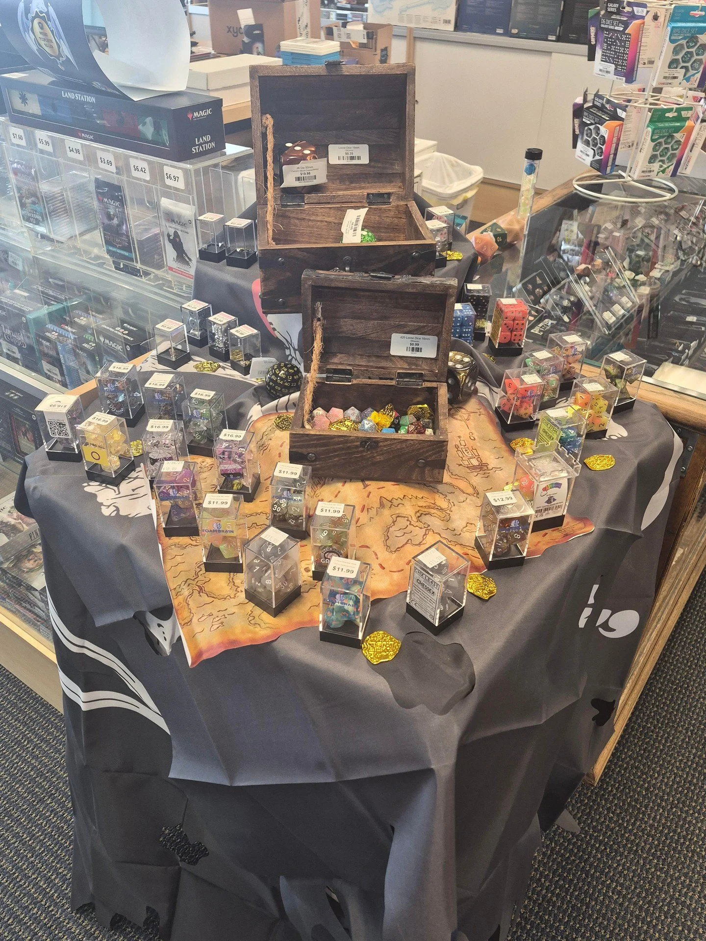Need more dice? We've got new styles and designs now in stock! Come on in and browse the latest selection. 

#dice #shoplocal #mountvernonOH #gamescapegames