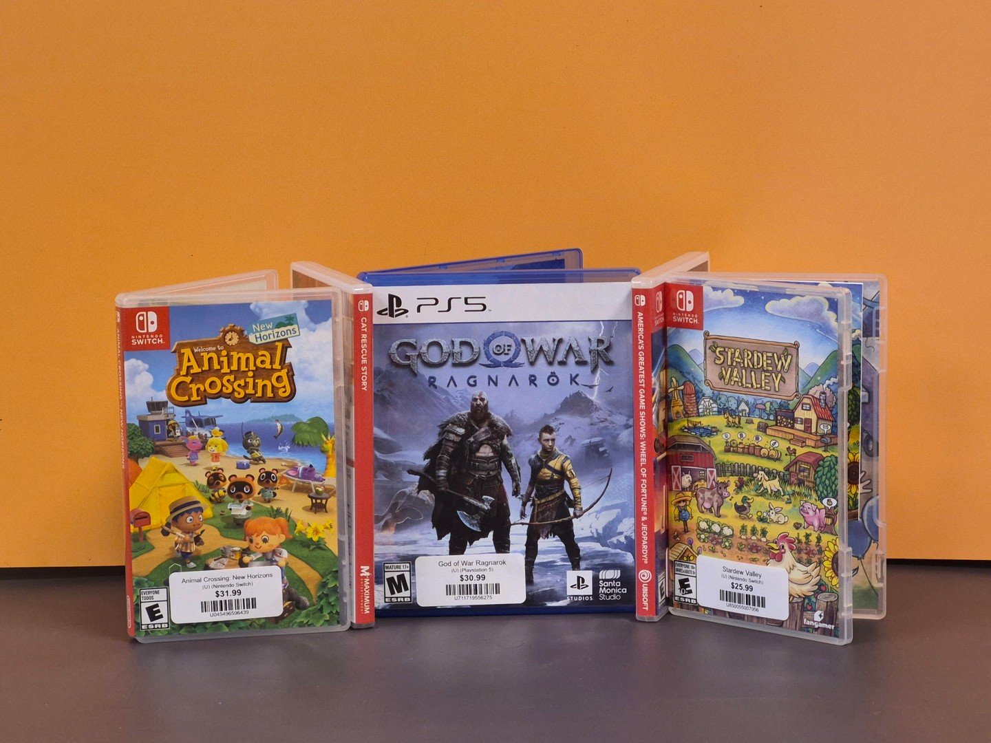 🔥Hot Titles In 🔥

Now in stock - we have God of War Ragnarok for PS5 and several fun titles for the Nintendo Switch, including Animal Crossing and Stardew Valley!

Come on in to see our full stock of games available for all systems across the board