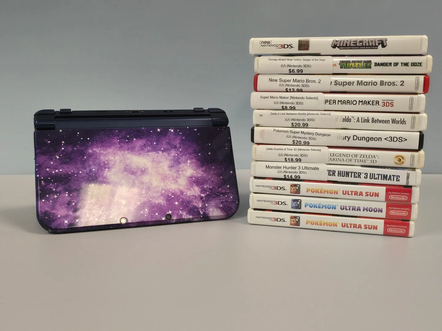 Check out what we just scored in a trade! We now have an amazing 3DS XL, and our collection of 3DS games just got even better. We have titles like Pokemon, Mario, Zelda, and others. Stop by to explore our fantastic 3DS game selection and this incredi
