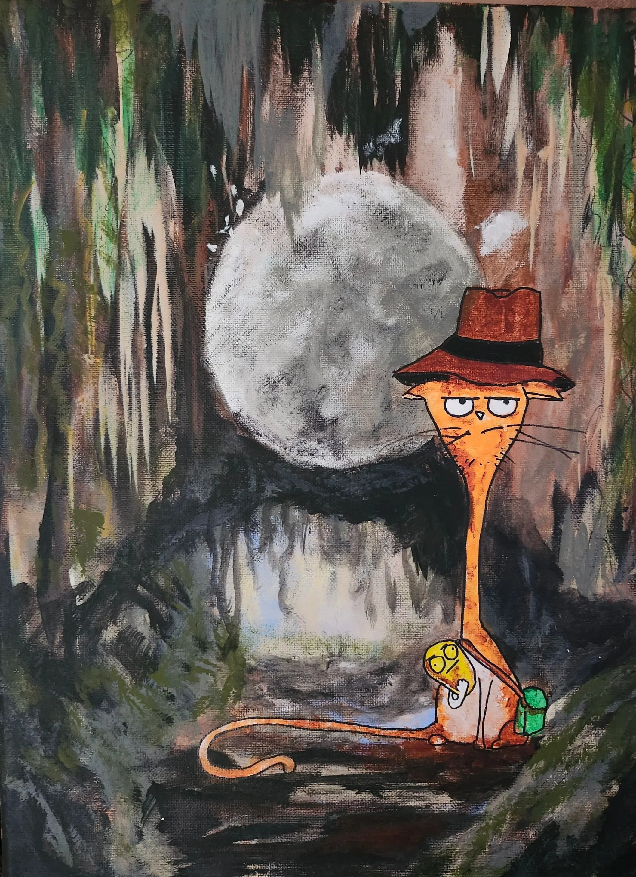 Indy, Acrylic on Canvas, 12x16