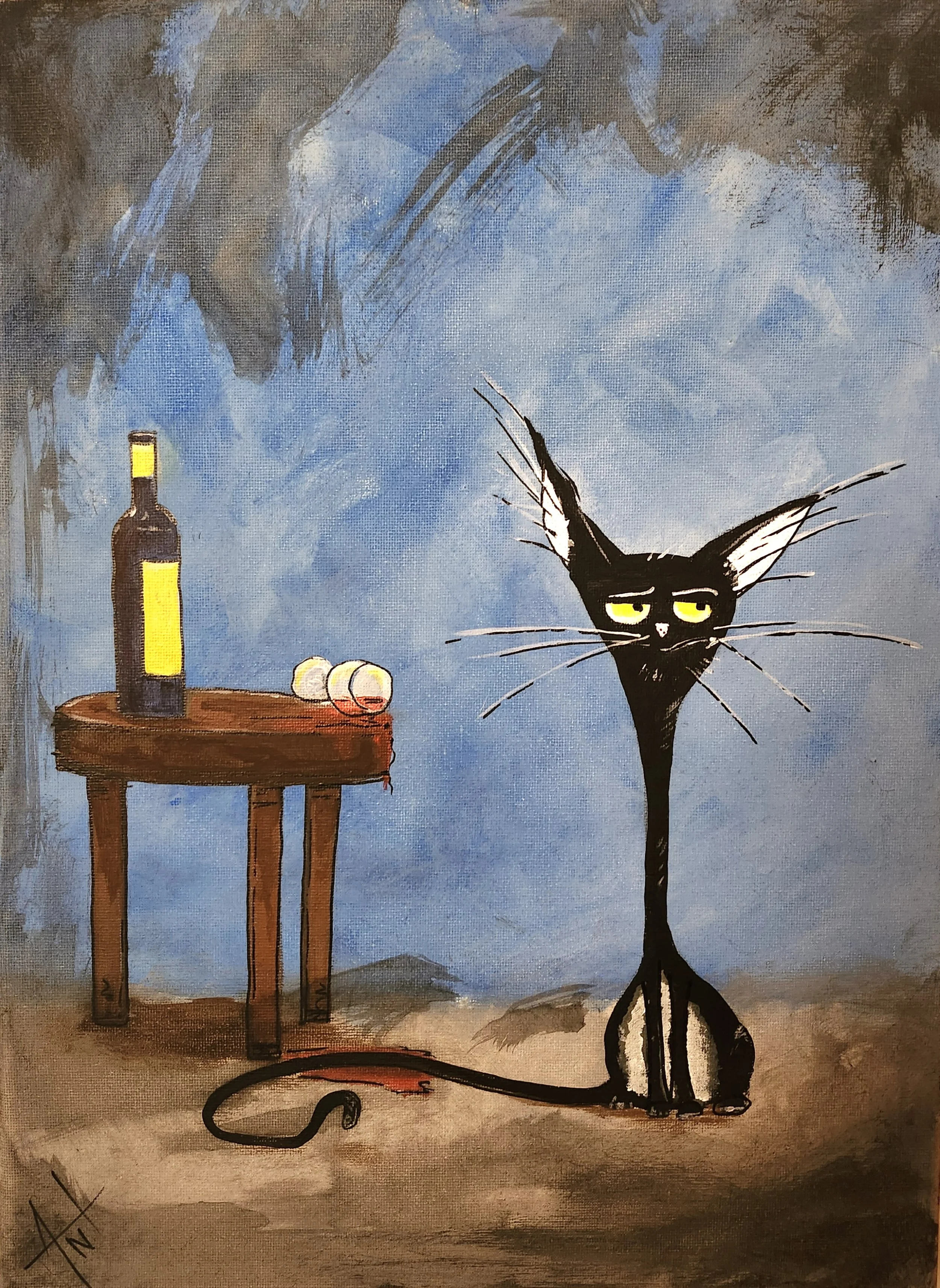 A Mild Dislike of Circumstantial Evidence, 12x16 oil on canvas