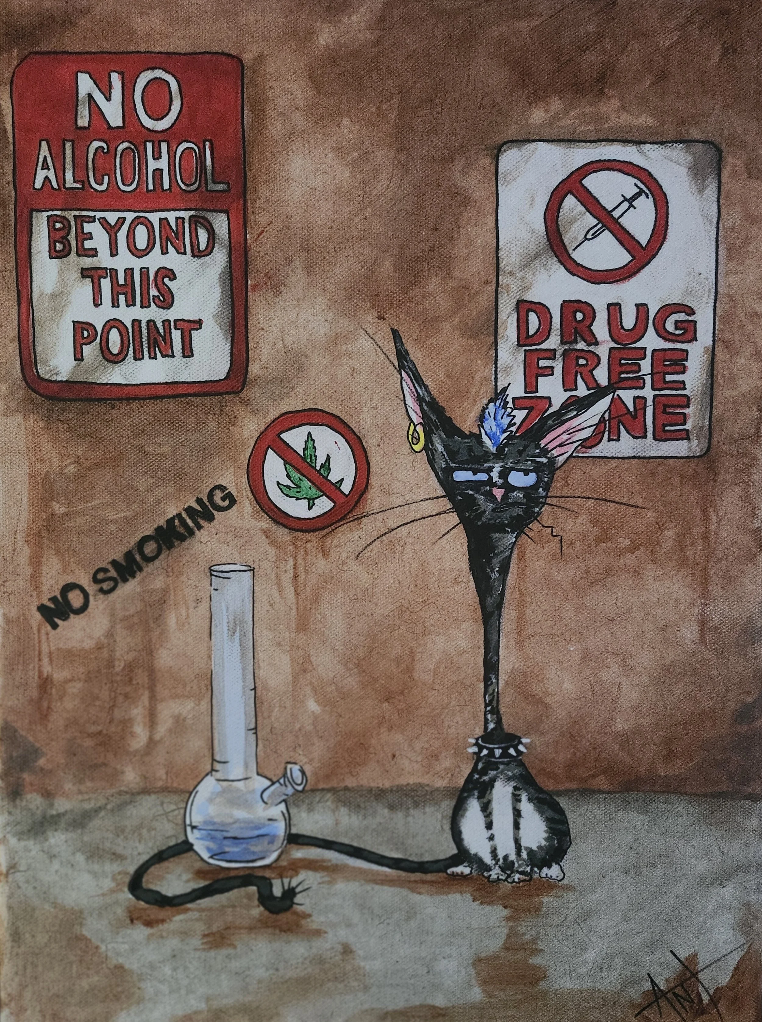 Rules, Acrylic on Canvas, 12x16