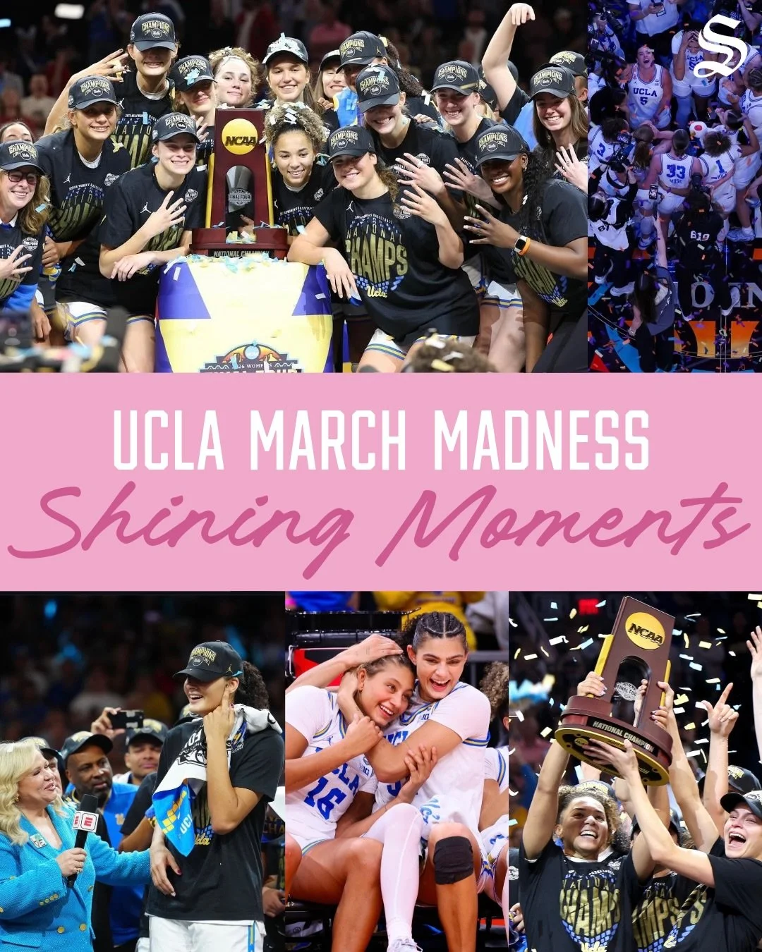 UCLA takes the crown 👑 &mdash; your 2026 NCAA Women&rsquo;s Basketball National Champions! 💙🐻💛
The moments, the memories, the magic&hellip; because there&rsquo;s never just ✨ONE SHINING MOMENT✨
This is what March is all about 🏀

📸: @uclawbb
📸: