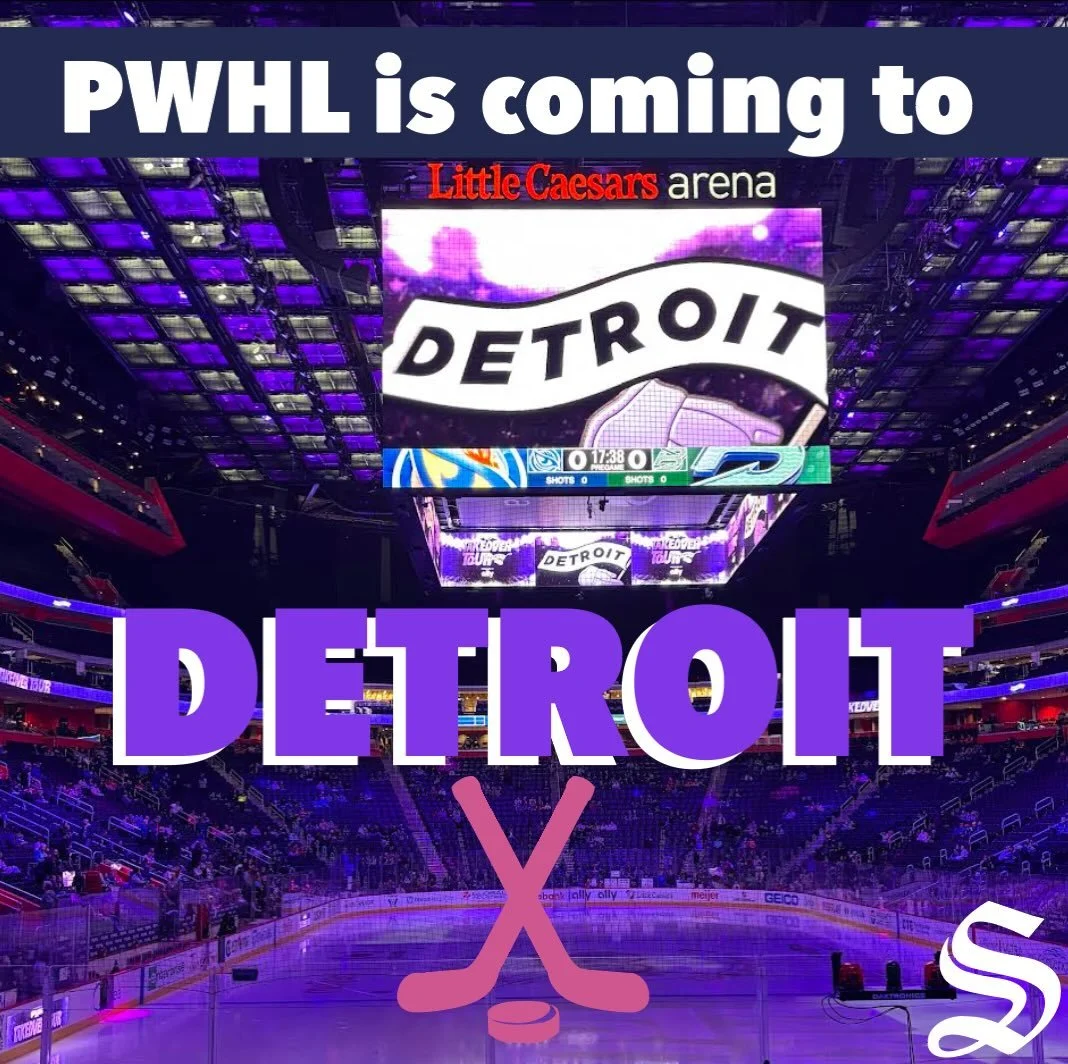 ITS OFFICIAL !! The PWHL is coming to Detroit!! 💜🏒 we can&rsquo;t wait to see what hockeytown has in store for these women!! @thepwhlofficial #PWHL #detroit #hockey #hockeytown #womenssports