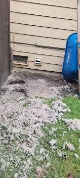 An Extreme amount of lint build up in a dryer vent found during service.