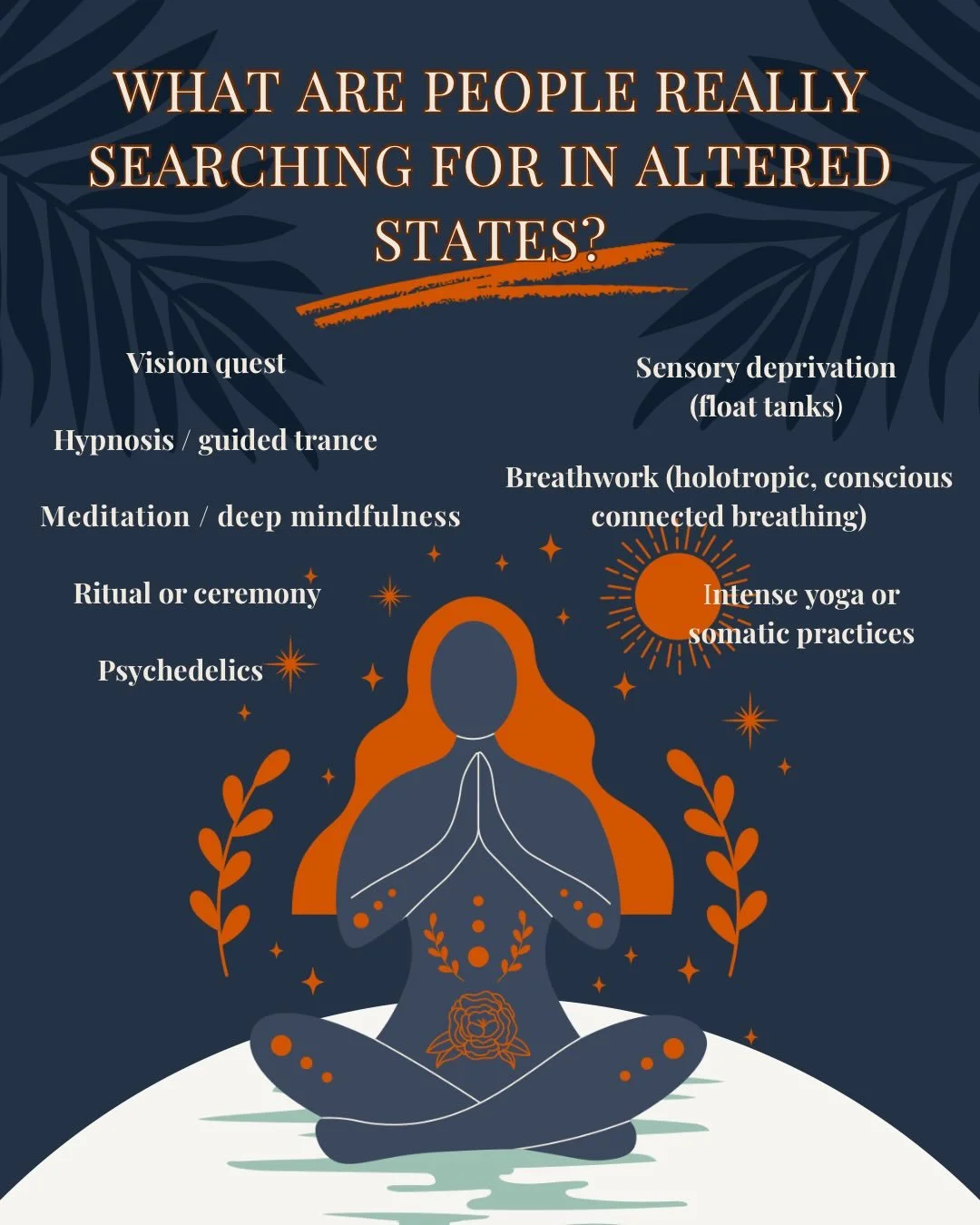 Altered states can offer a different perspective, but they don&rsquo;t automatically resolve what led you there. Without integration, the experience can remain just that: an experience. ✨with integration and support, it can become something more. It 
