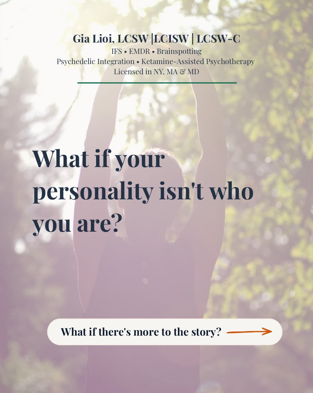 Many of us move through life believing our personality is simply who we are. How are we defining personality? Maybe:
Independent. Easy-going. Perfectionistic. Stoic.

What if some of these qualities developed as adaptions to environment?

As humans, 