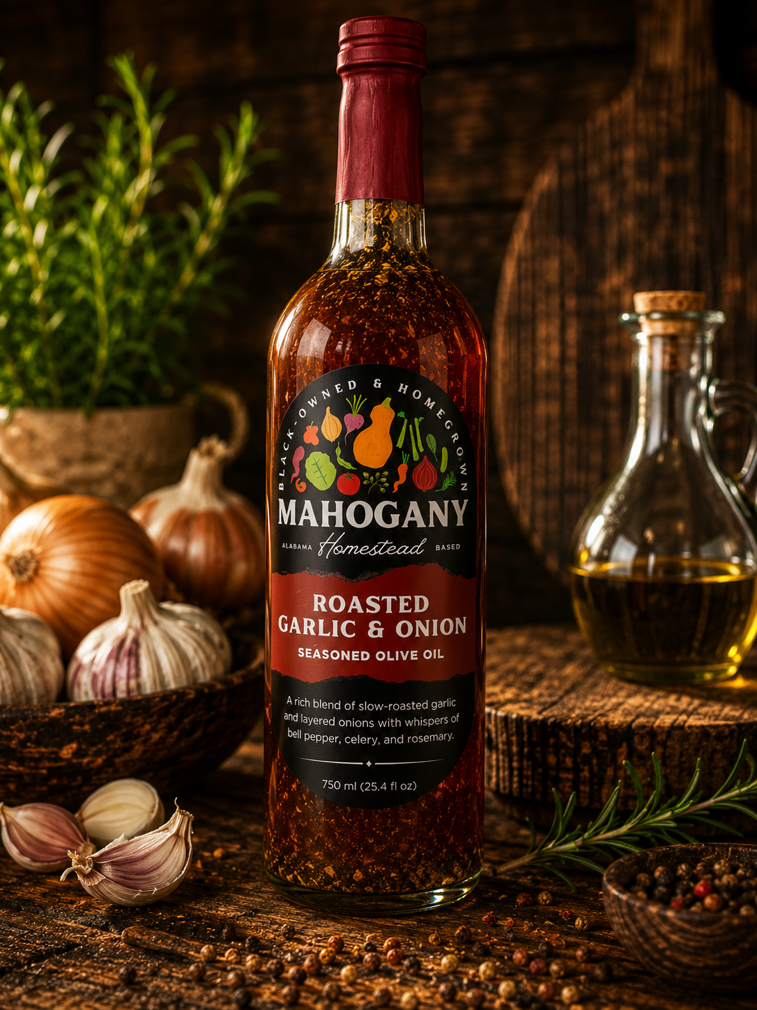 Roasted Garlic & Onion Seasoned Olive Oil