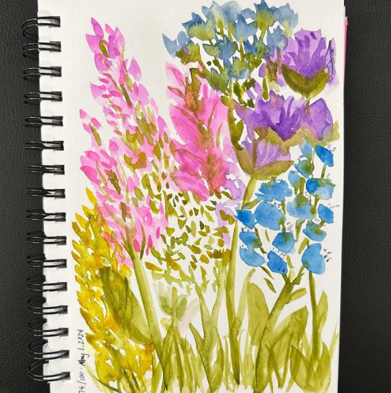 Mixed Media Abstract Florals - Lisa