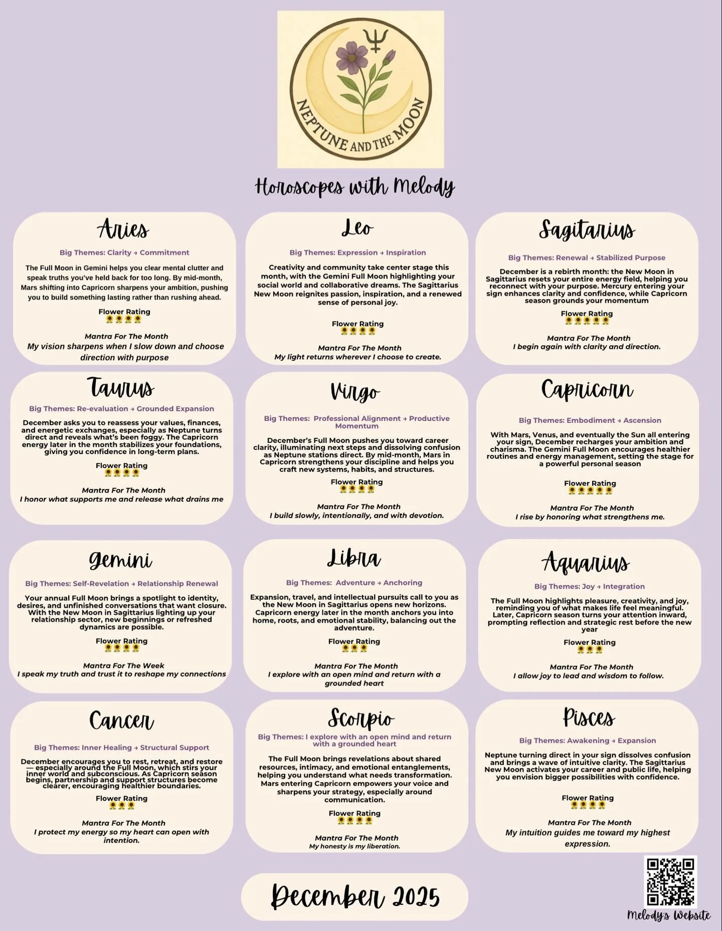 December Scopes ✨💜✨