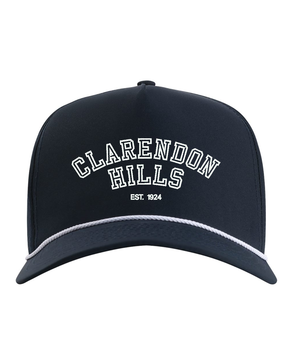 Clarendon Hills - White on Navy Rope hat.png