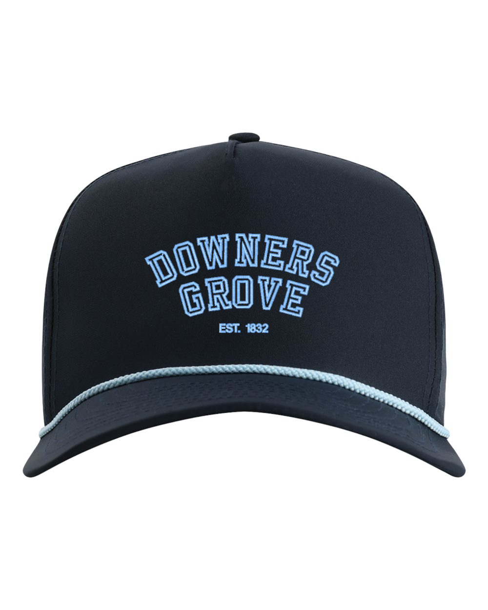 Downers Grove - BabyBlue on Navy Rope Hat .png