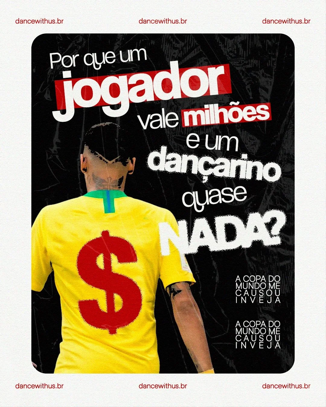 O Brasil ama dan&ccedil;a!

Est&aacute; nas festas, nos shows, nas celebra&ccedil;&otilde;es, nas tend&ecirc;ncias, nos momentos que todo mundo lembra. A dan&ccedil;a t&aacute; no DNA daqui.

Mas quem faz isso acontecer vive numa realidade completame