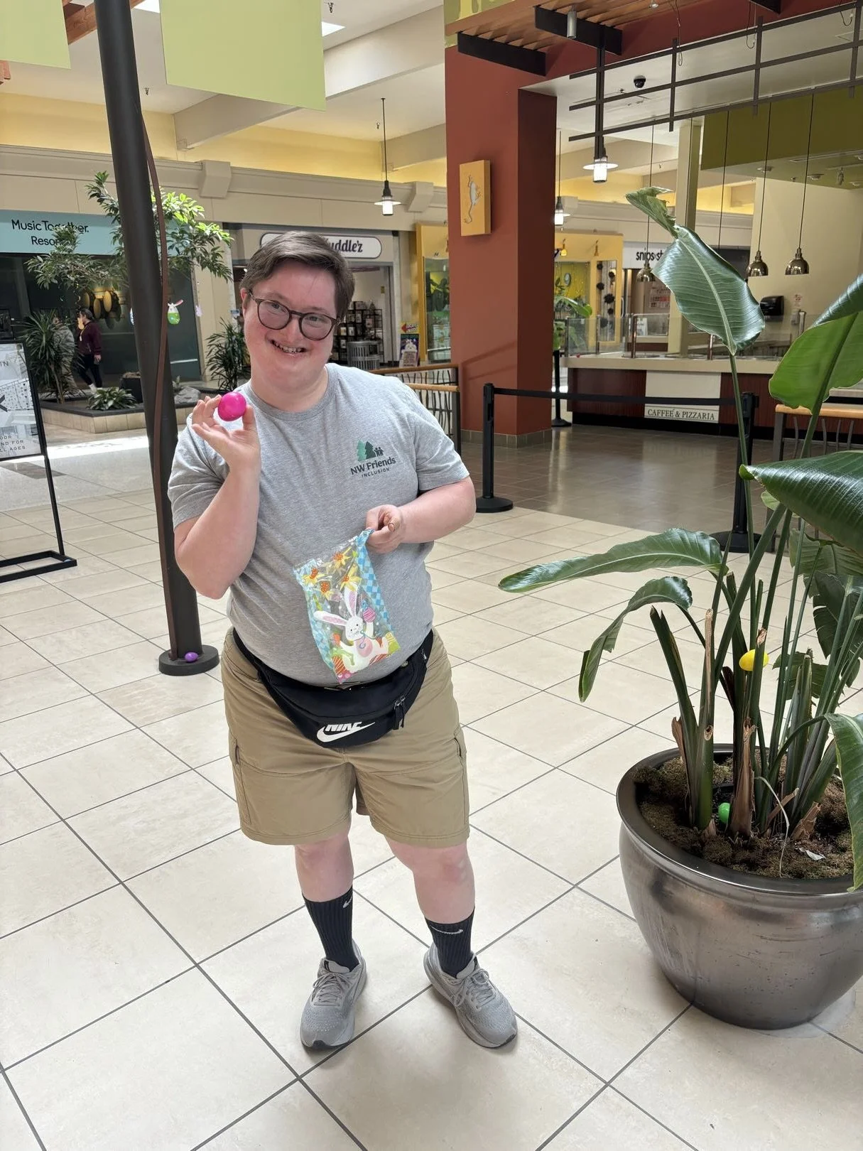 Although the rain moved our Easter egg hunt indoors, it didn&rsquo;t stop the fun! 🐣