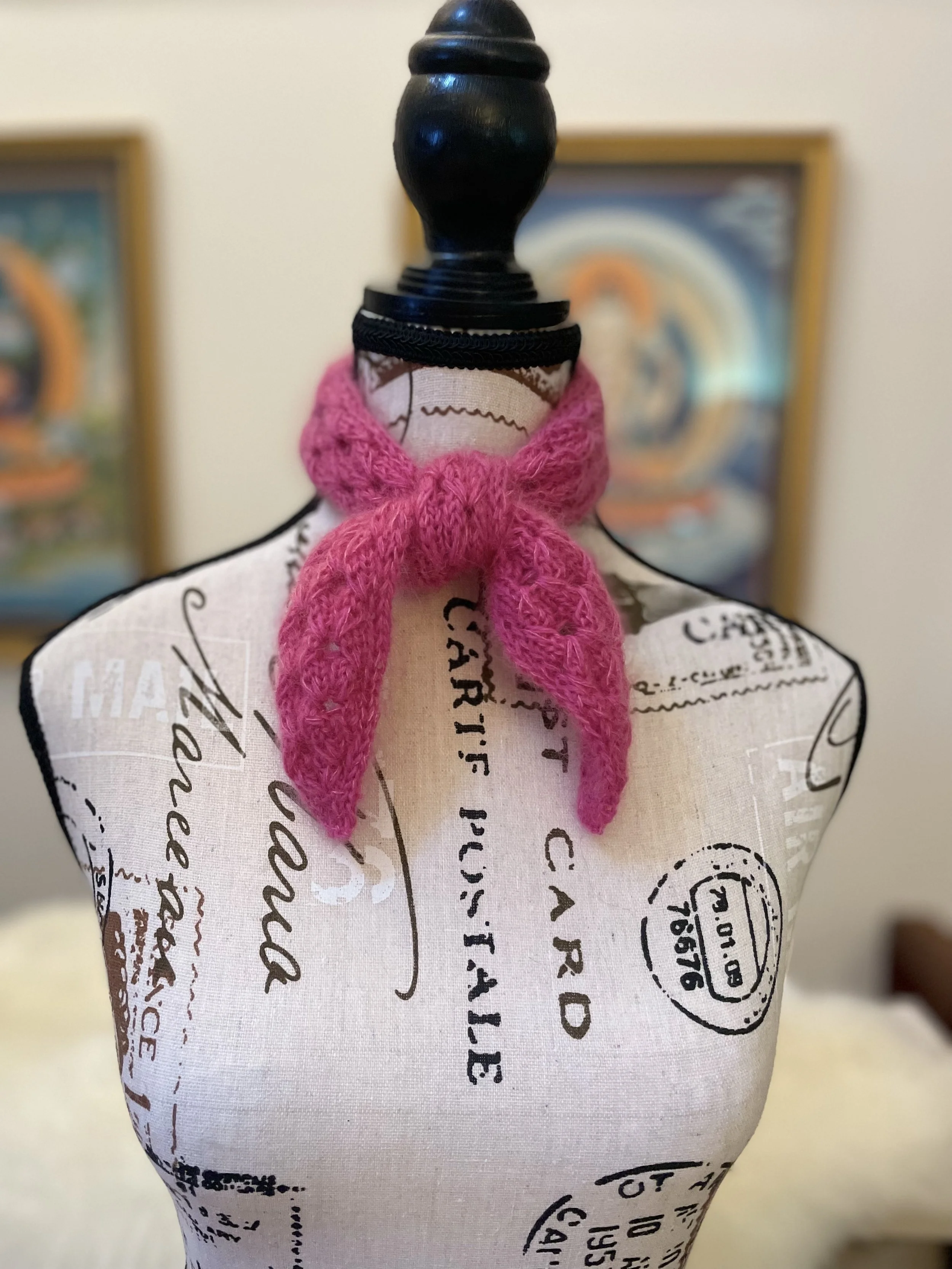 Star Jasmine Mini Scarf (Bubblegum Pink)