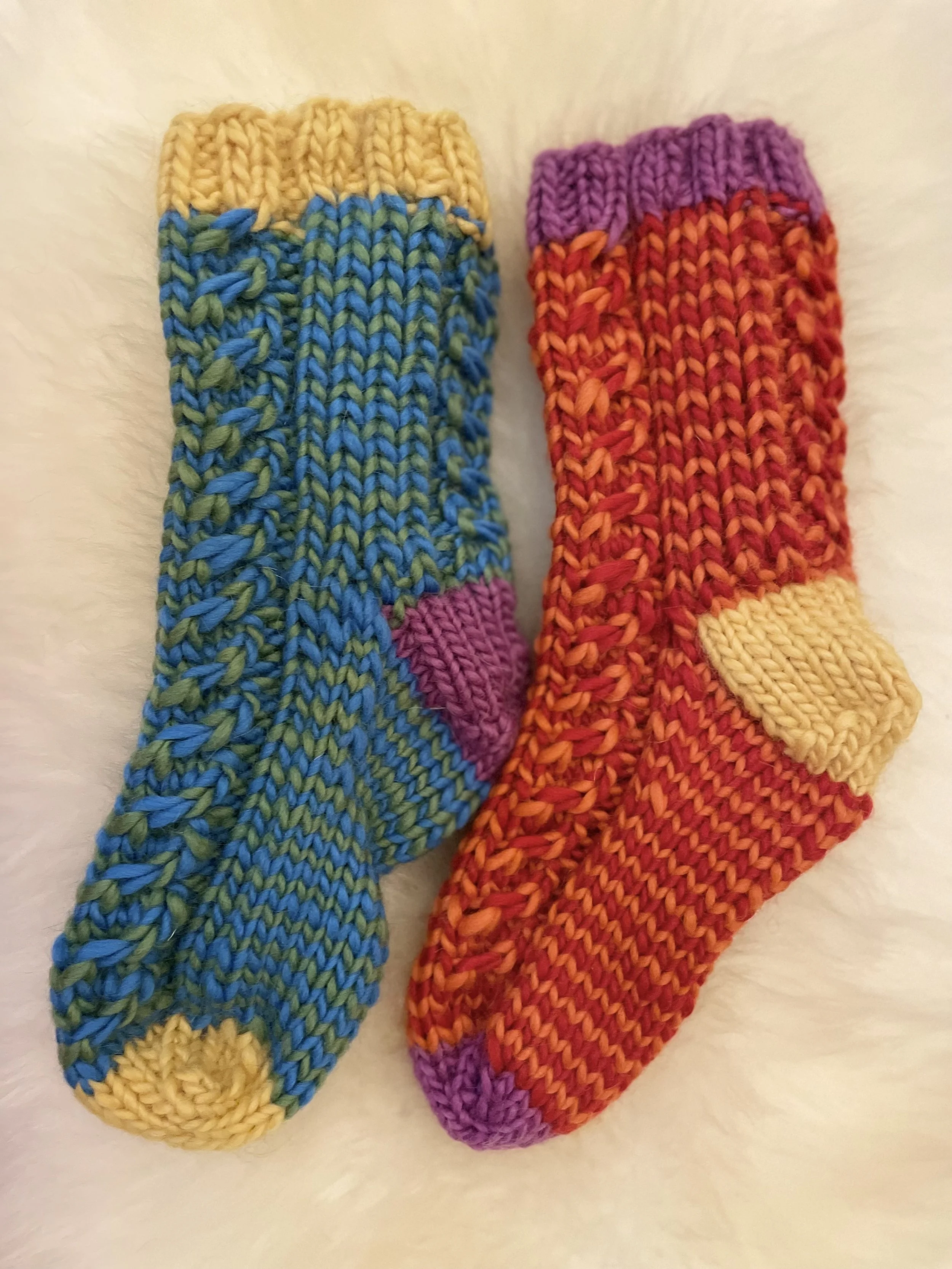 Ayla Cable Socks - Mix-n-Match (above the ankle)