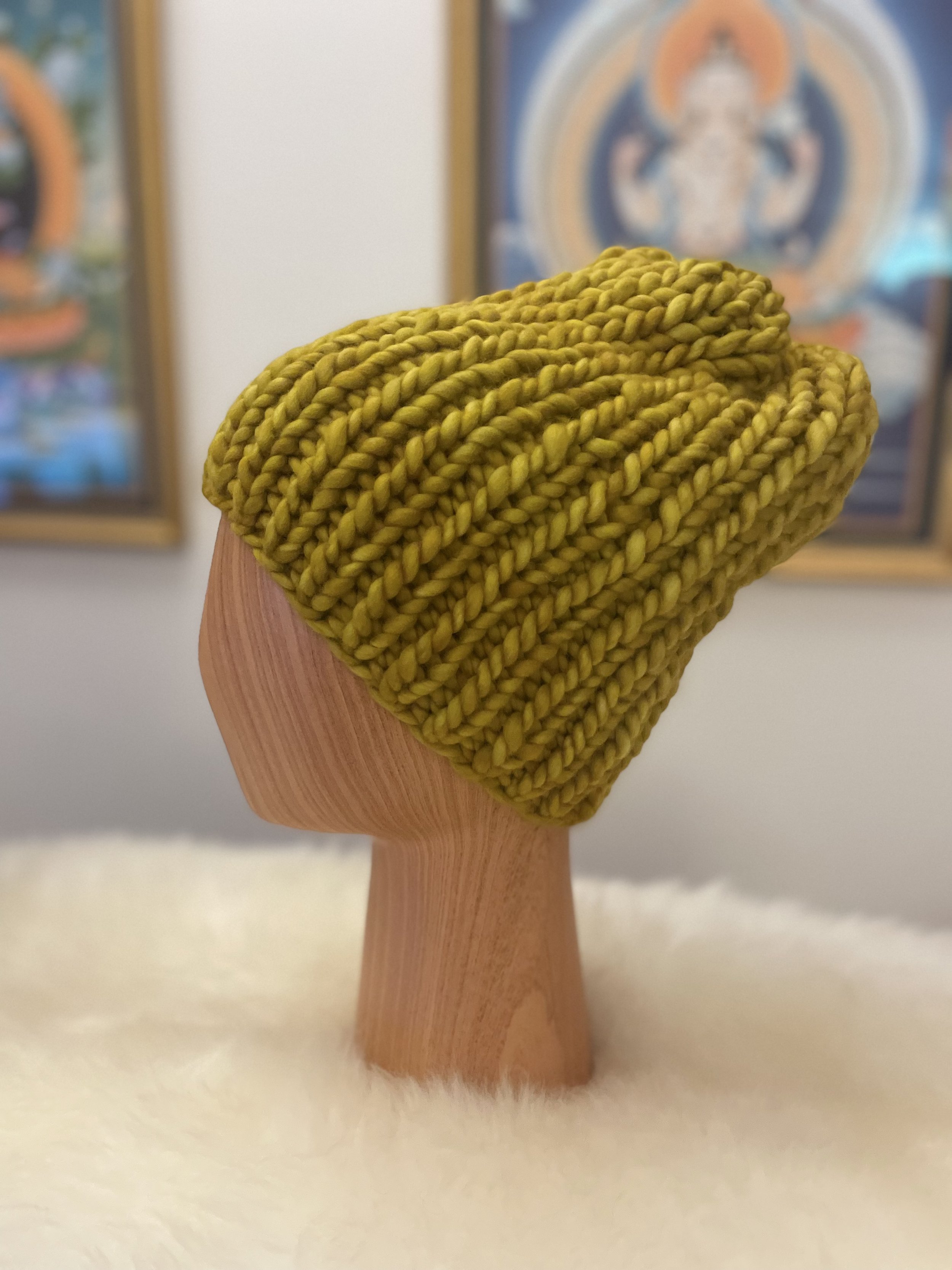 Adult Chunky Hat (Ochre)