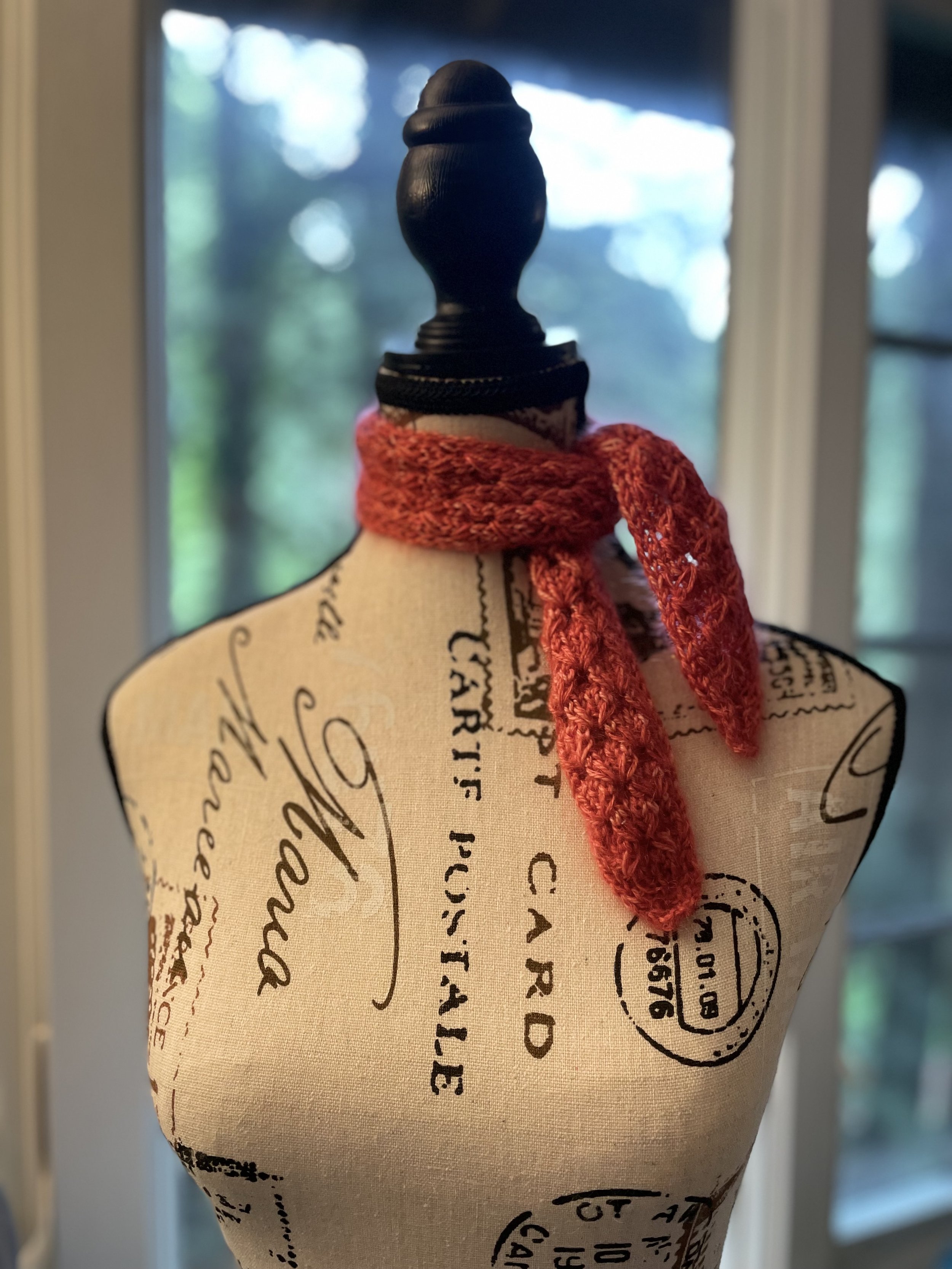 Star Jasmine Mini Scarf (Chili Pepper)