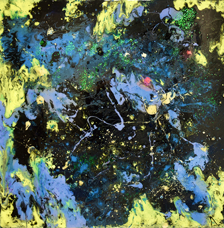 Condor Galaxy (2019)
36”x36" - Acrylic, resin and metallic pigment on canvas
$925