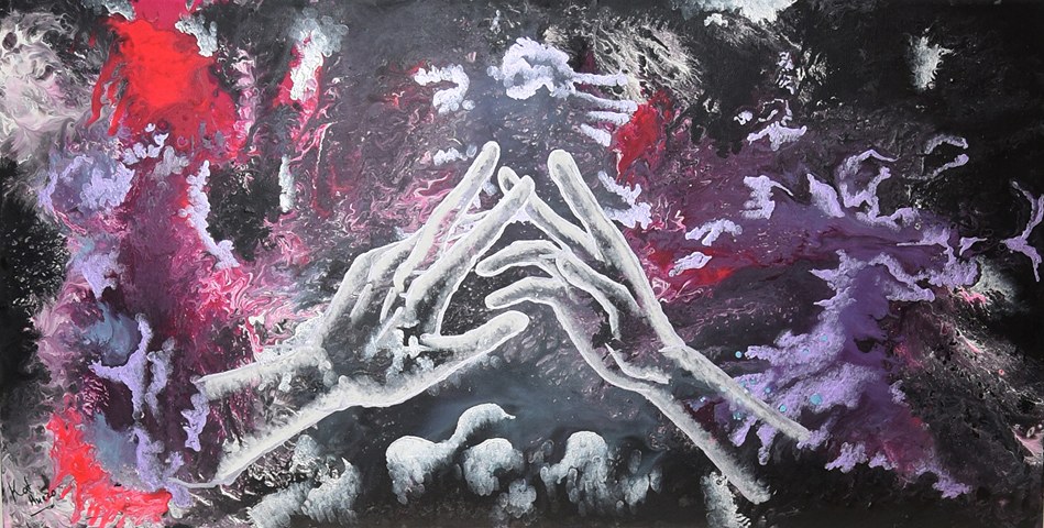 Connection (2017)
24”x48” - Acrylic with metallic pigments on canvas
$1325