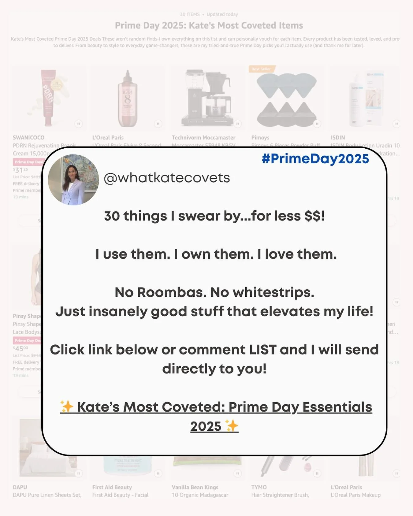 #MostCoveted #WhatKateCovets #PrimeDay2025 #TriedAndTrue #AmazonFavorites #KateApproved