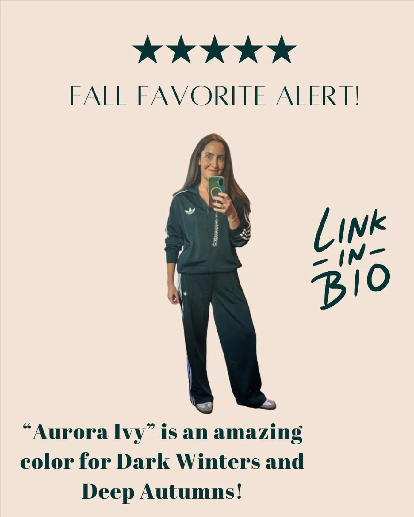This is my new fall/winter uniform. Can&rsquo;t wait to style the pants with a blazer too. Compliment city! 10/10 recommend #whatkatecovets #adidas @whatkatecovets #darkwinter #deepautumn