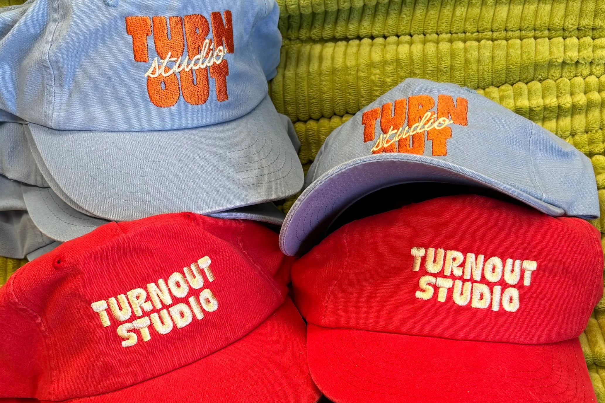 Turn Out Studio Embroidered Hats on the House of Peaks Tomorrow Cap