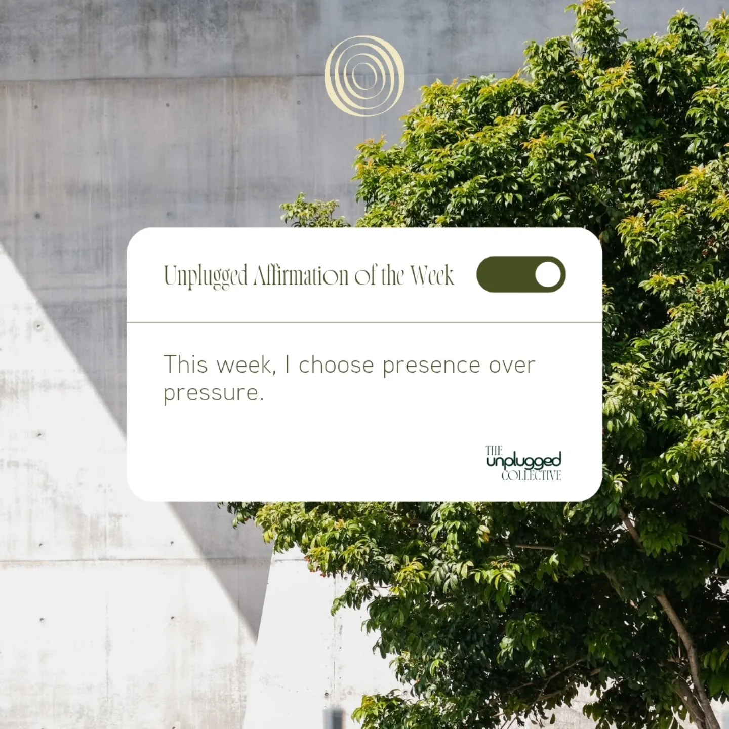 this weeks vibes: less pressure, more presence 🌿

aka: deep breaths &gt; to do lists

repeat after us: &quot;this week, i choose presence over pressure.&quot;

save it..share it...live it ✨️

#affirmation #affirmationoftheweek #softliving #intention