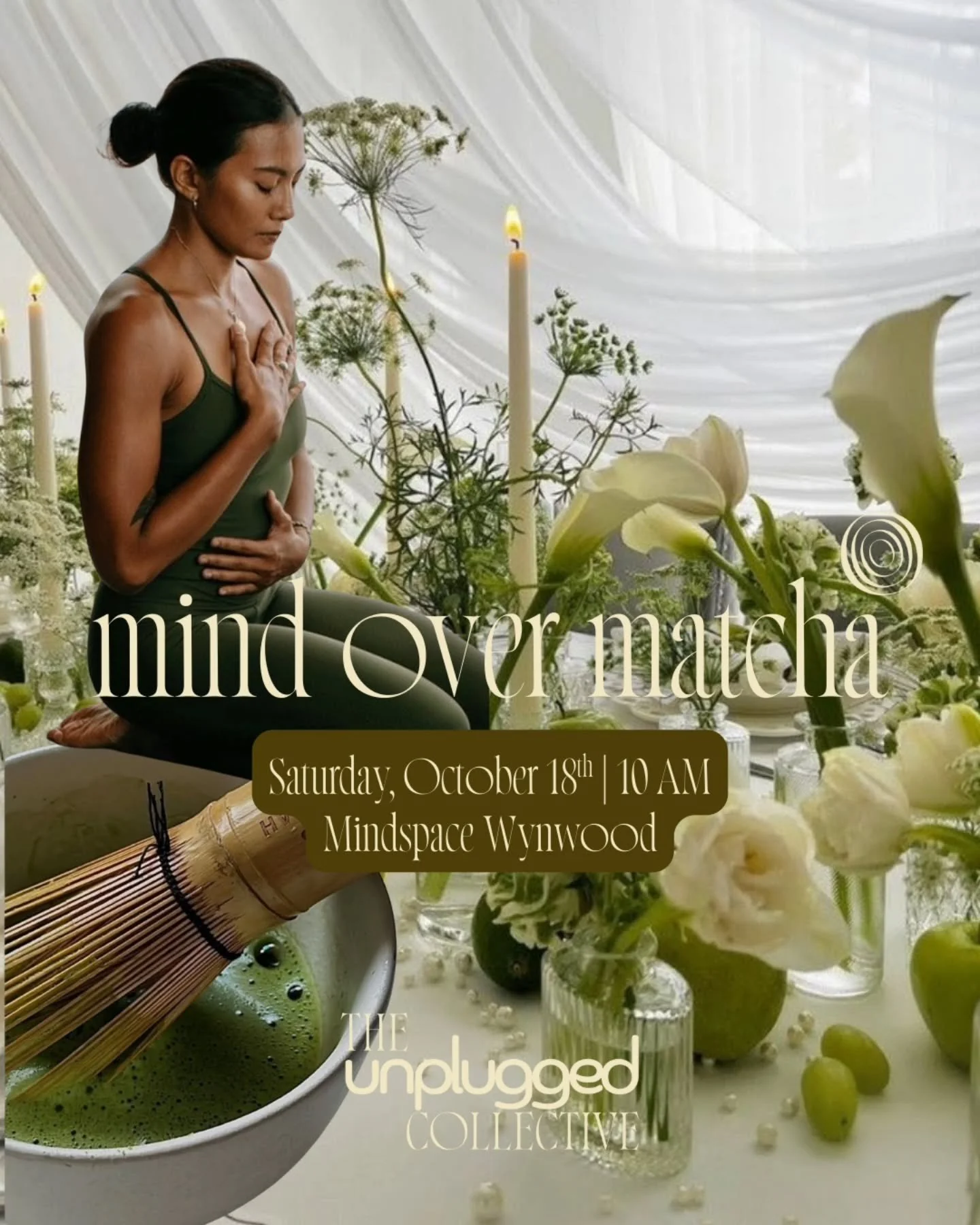 MIAMI...this is the matcha morning you didn't know you needed..

▪︎ breathwork to set the vibe
▪︎ hands-on matcha recipe building workshop with  @matchamavenn
▪︎ conversation over caffeine
▪︎ intentional gifting &amp; more 

Early bird tickets drop T