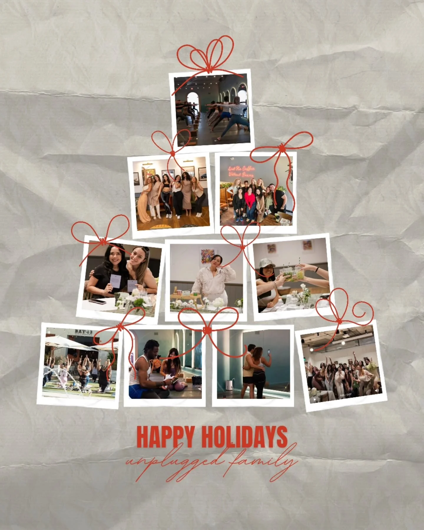 happy holidays unplugged family 🫶