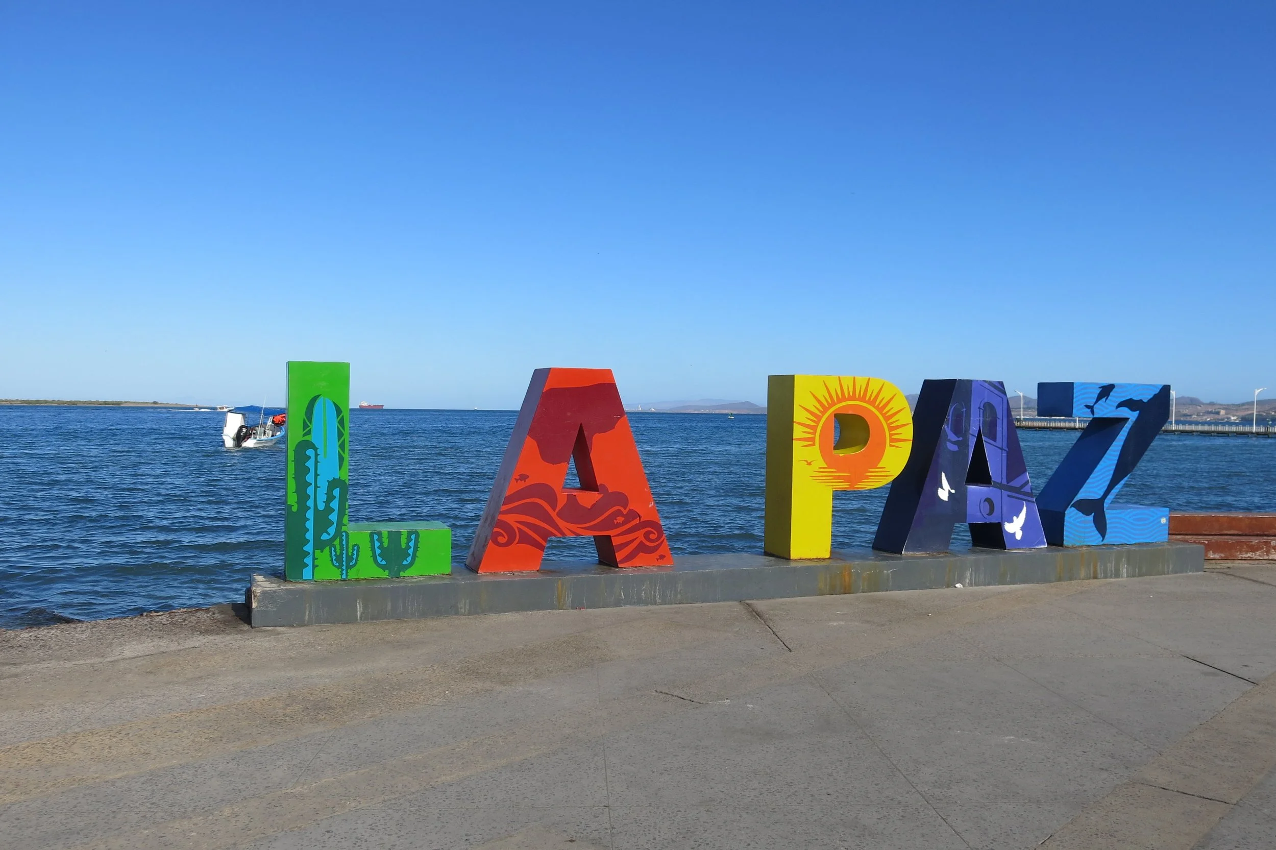 Board walk in La Paz