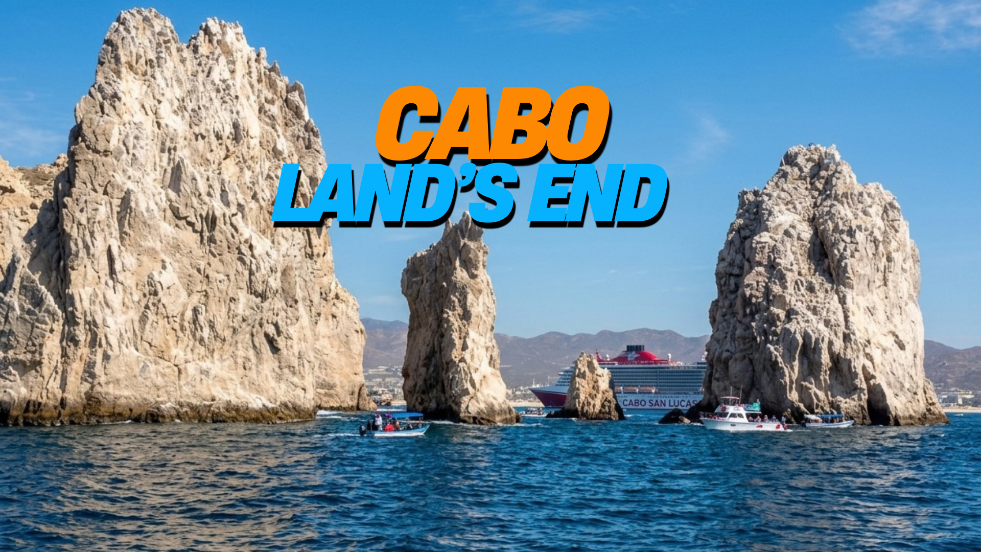 CABO LAND'S END TOUR. Wonderful boat tour to explore the southernmost tip of the Peninsula. Time to spend in town on your own. Private tour service starting with 4 persons with full-price tickets.
