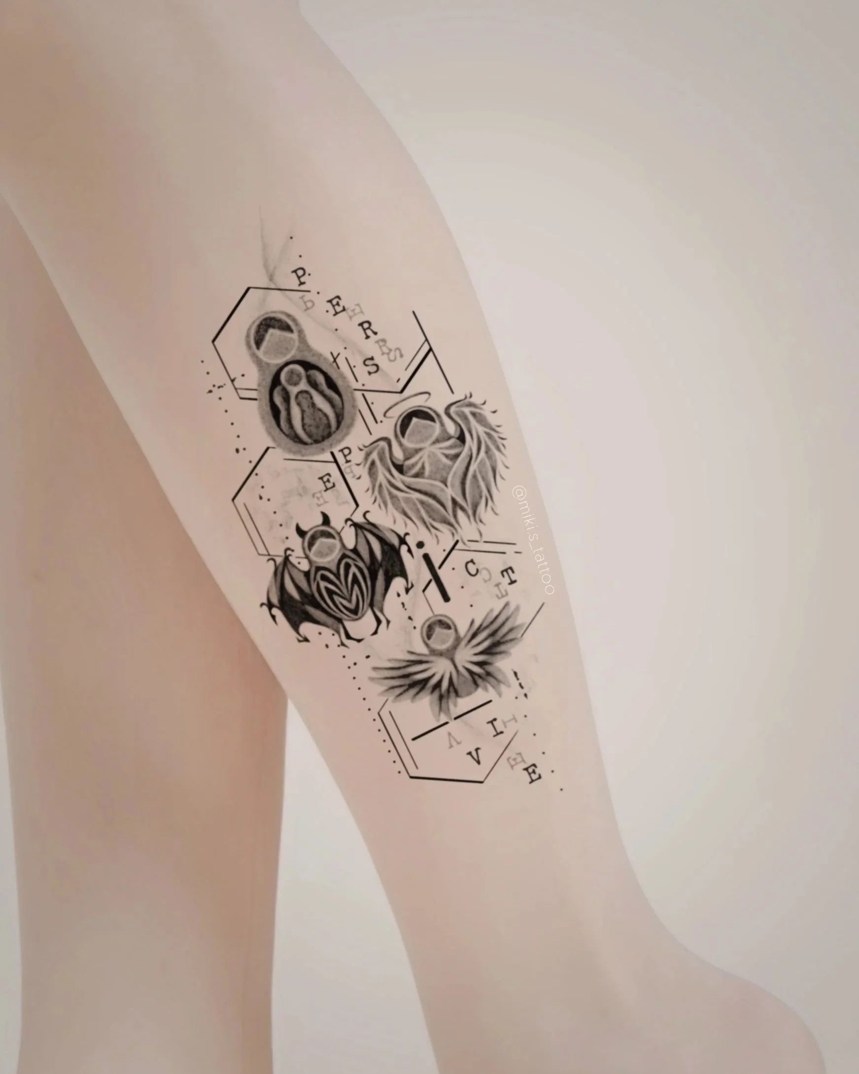 Flash Tattoo Designs | One-of-a-Kind Narrative \u0026 Soul Animal Flash by Miki  — Vancouver Fineline Tattoo | Miki S, image size:1743x2178