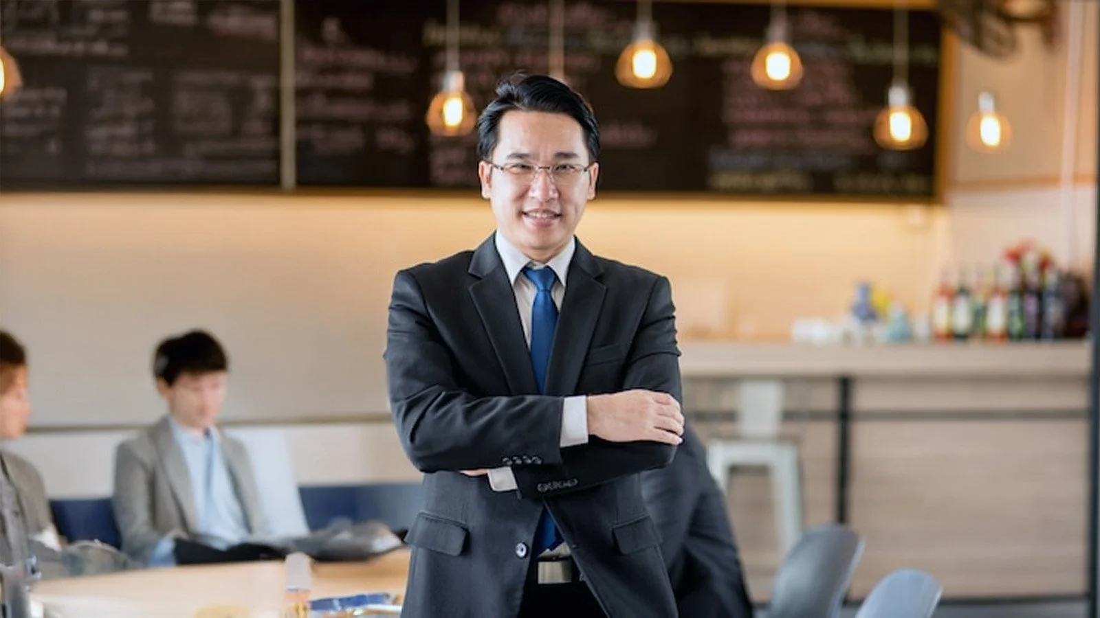 Asian man hospitality professional