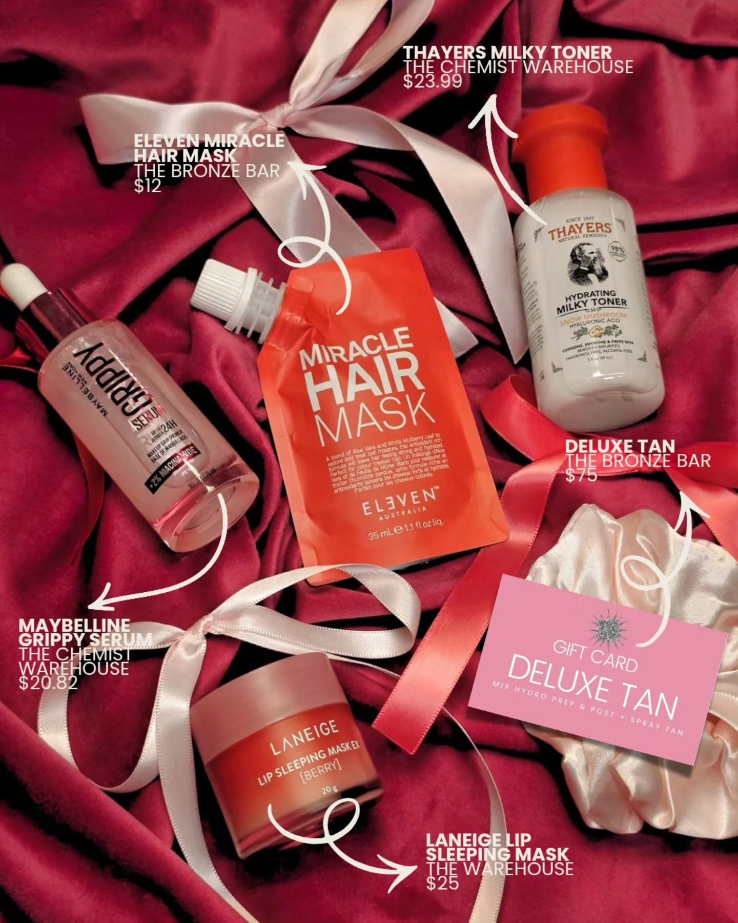 ✨️Stuck on what to put in the stocking this vear?✨️

Just of mv faves that l've been adoring currentlv and my kits staples

@elevenaustralia Miracle hair mask: this is new to the salon and holy heckka if your hair is looking dull and dry vou need to 